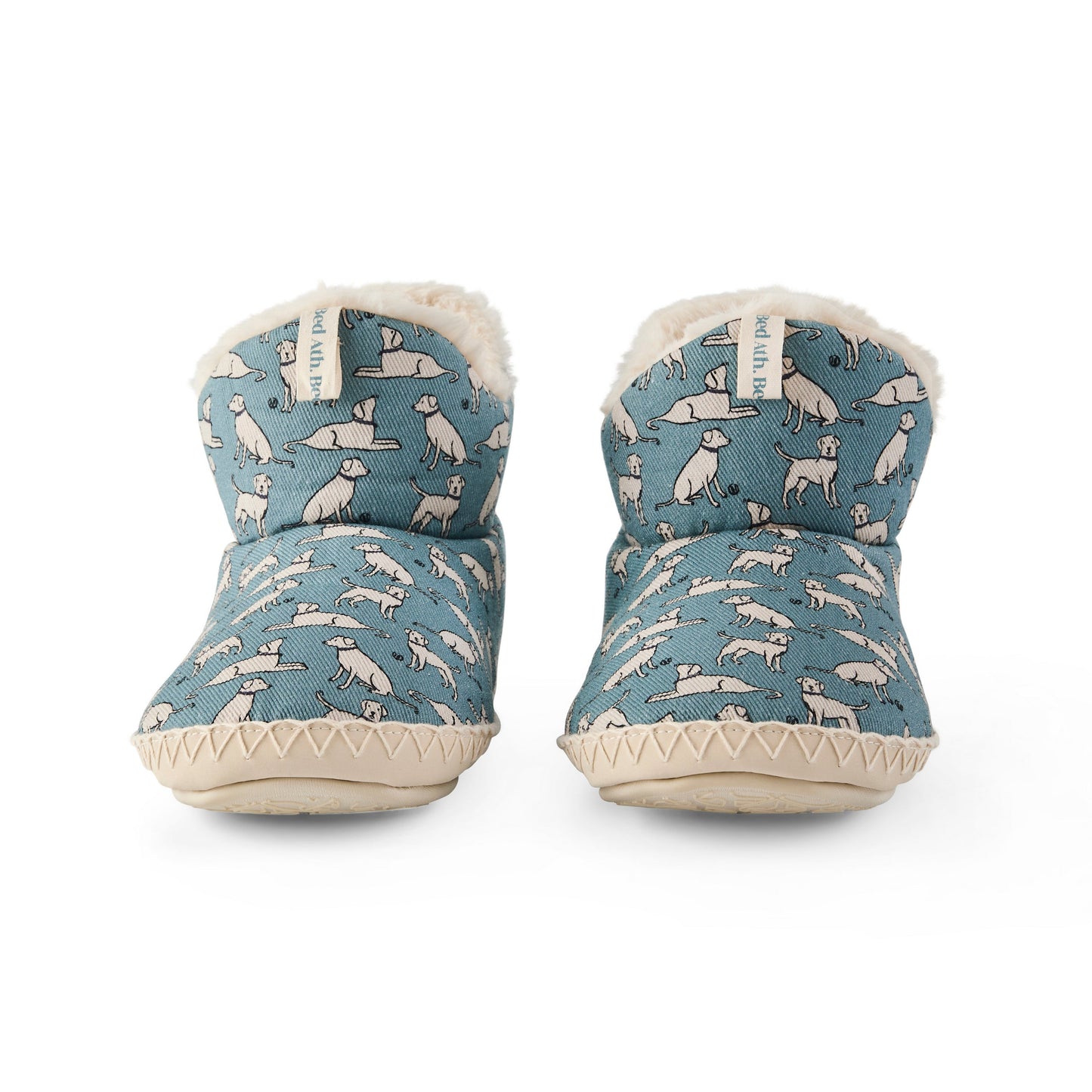 Lily - All Over Dog Print Slipper Boot - Denim