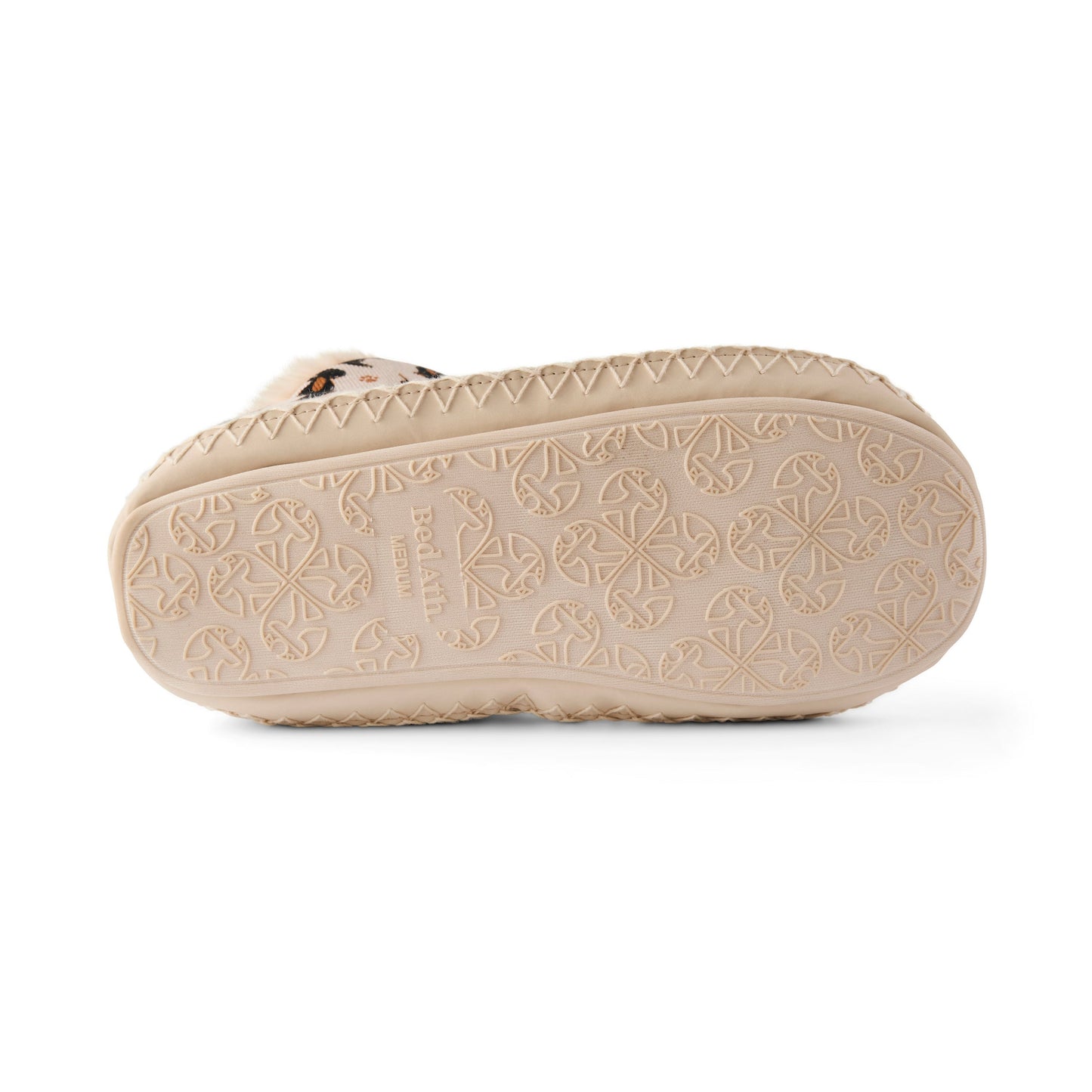 Lily - All Over Dog Print Slipper Boot - Beige