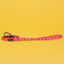 Tod dog lead with red and blue chevron pattern extra small with no padded handle