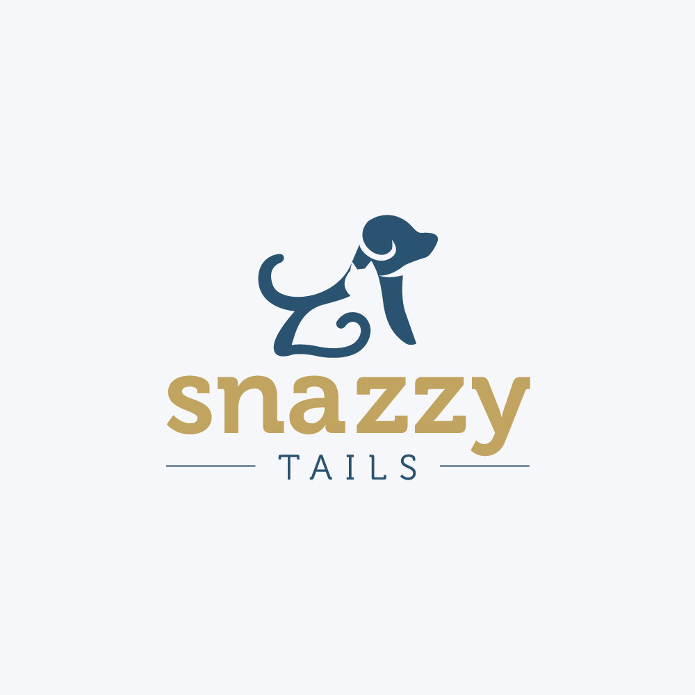 Snazzy Tails logo Standard Blue and gold