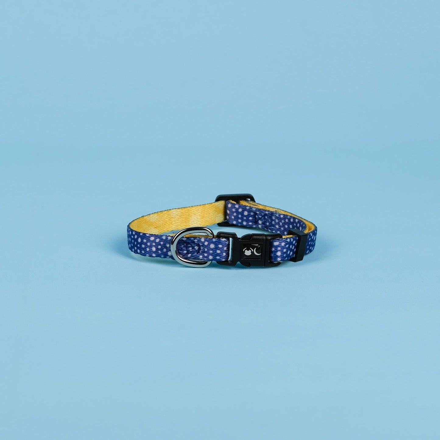 Blue Polka Dot Minnie Dog Collar for small dogs