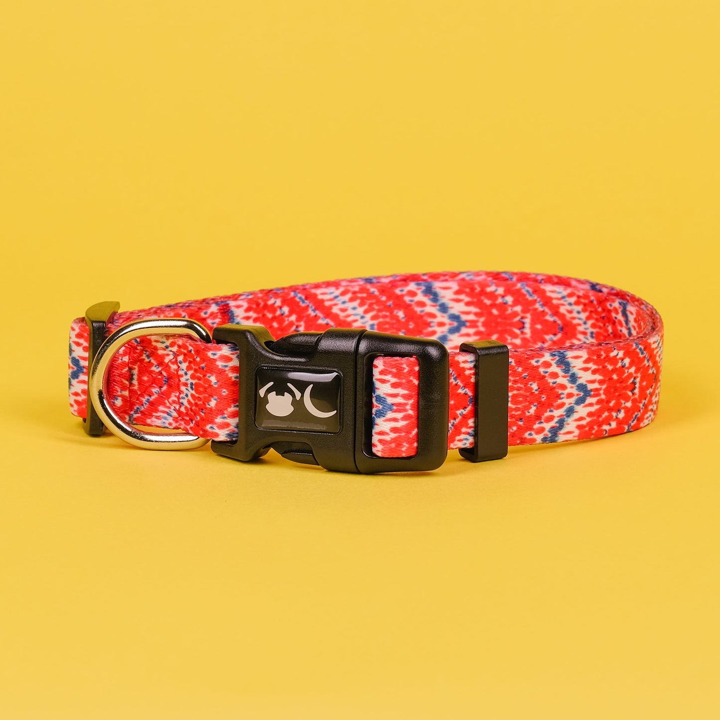 red chevron dog collar for large dogs