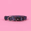 Blue Leopard Print Willow Dog Collar